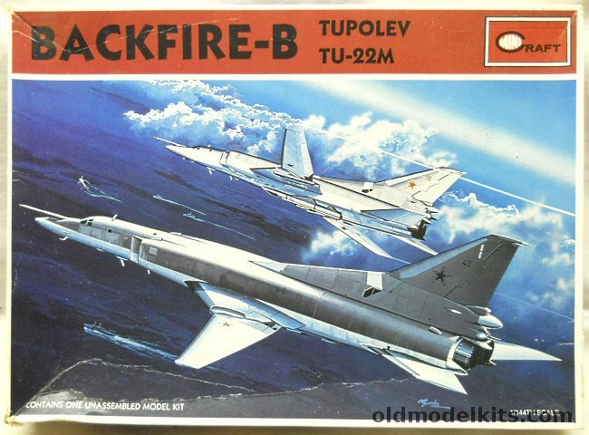 Minicraft 1/144 Tupolev Tu-22M Backfire-B Supersonic Bomber, 1601 plastic model kit